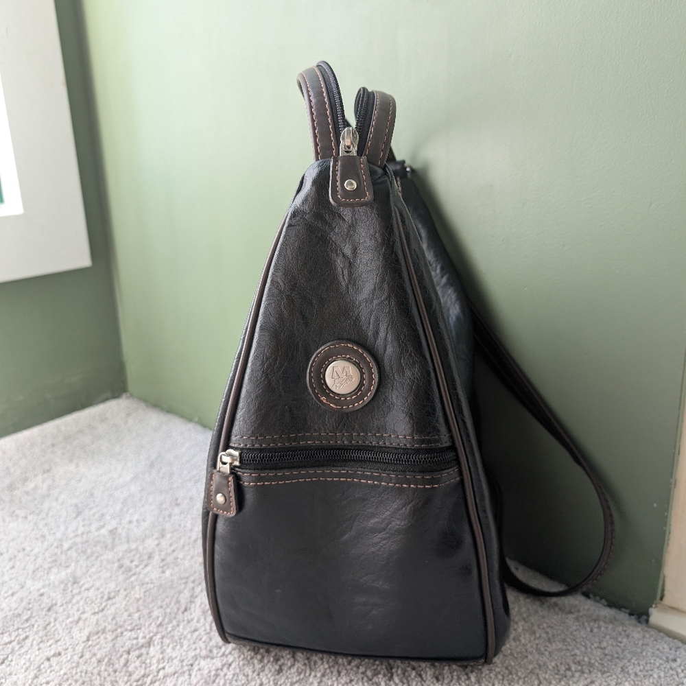 Mouflon Dark Brown convertible backpack purse